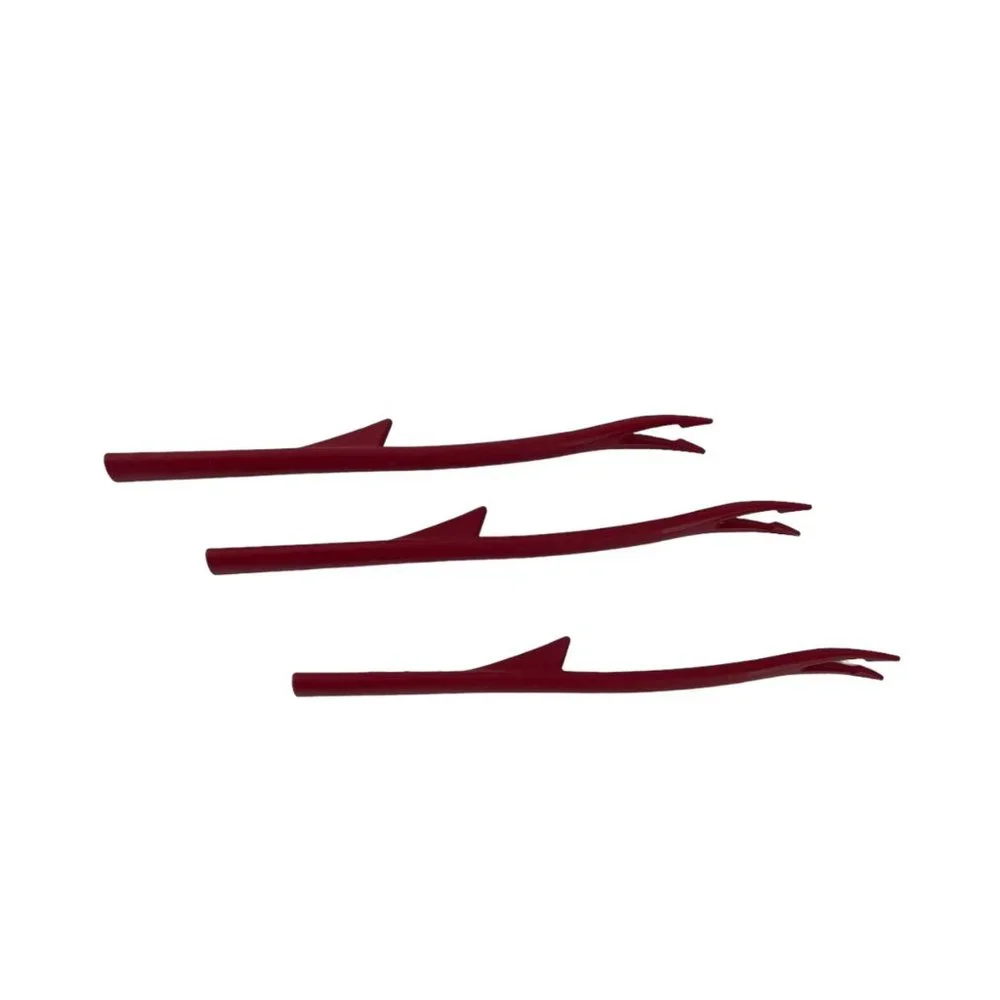Tupperware Lobster‎ Oyster Crab Fork Pick #8169 Red Lot of 3